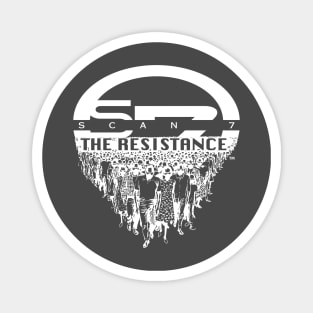 Scan 7 United - The Resistance (white) Magnet